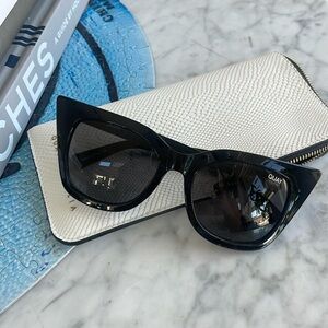 Women’s Quay Sunglasses | Harper Black 1212 cateye